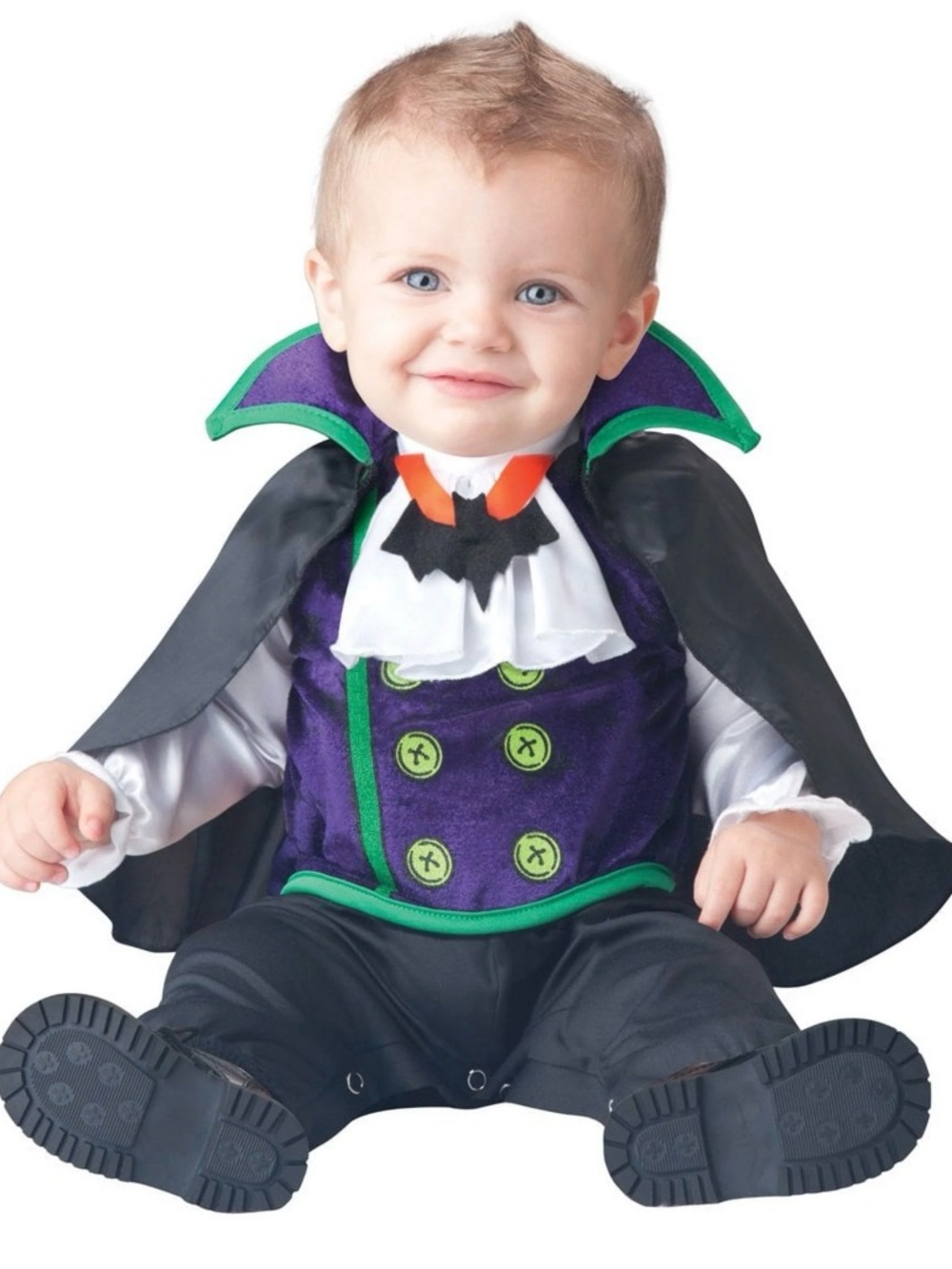 Count Cutie Baby Vampire Costume - Black, Purple & Green